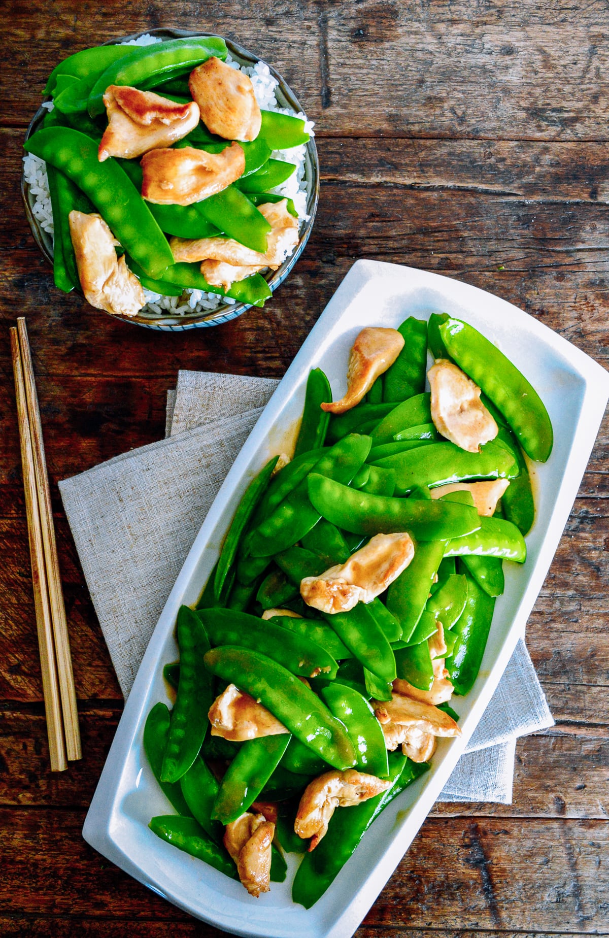 Chicken with Snow Peas Stir-fry