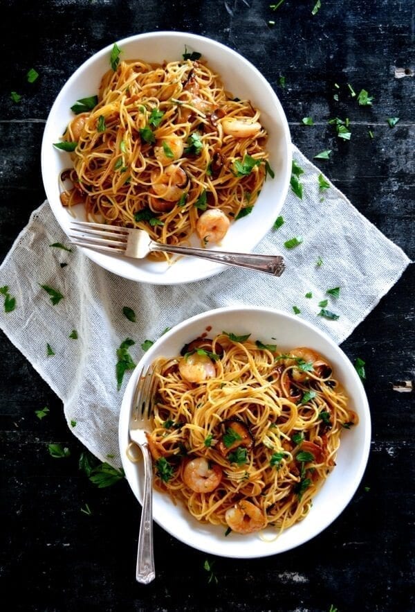 Soy Sauce Butter Pasta with Shrimp and Shiitakes by aedison.aieoederdu.tk