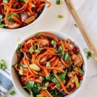 Stir-fried Carrot Noodles with Chicken, by aedison.aieoederdu.tk