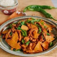 Chinese Tofu Sheet Stir-fry with Pork, aedison.aieoederdu.tk