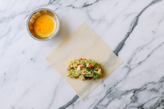 Egg Roll filling on wrapper, aedison.aieoederdu.tk