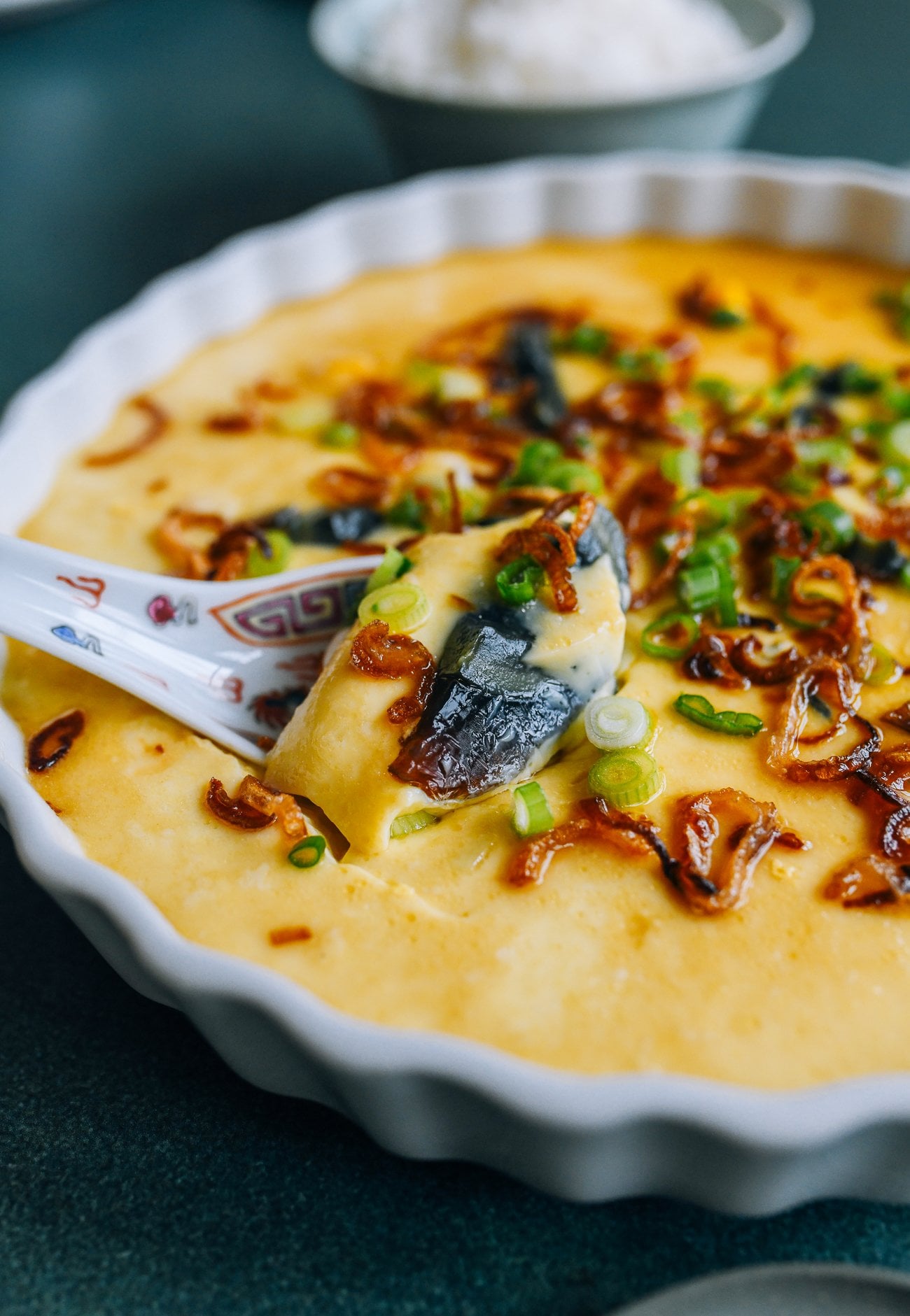 Three Color Steamed Eggs (三色蒸水蛋)
