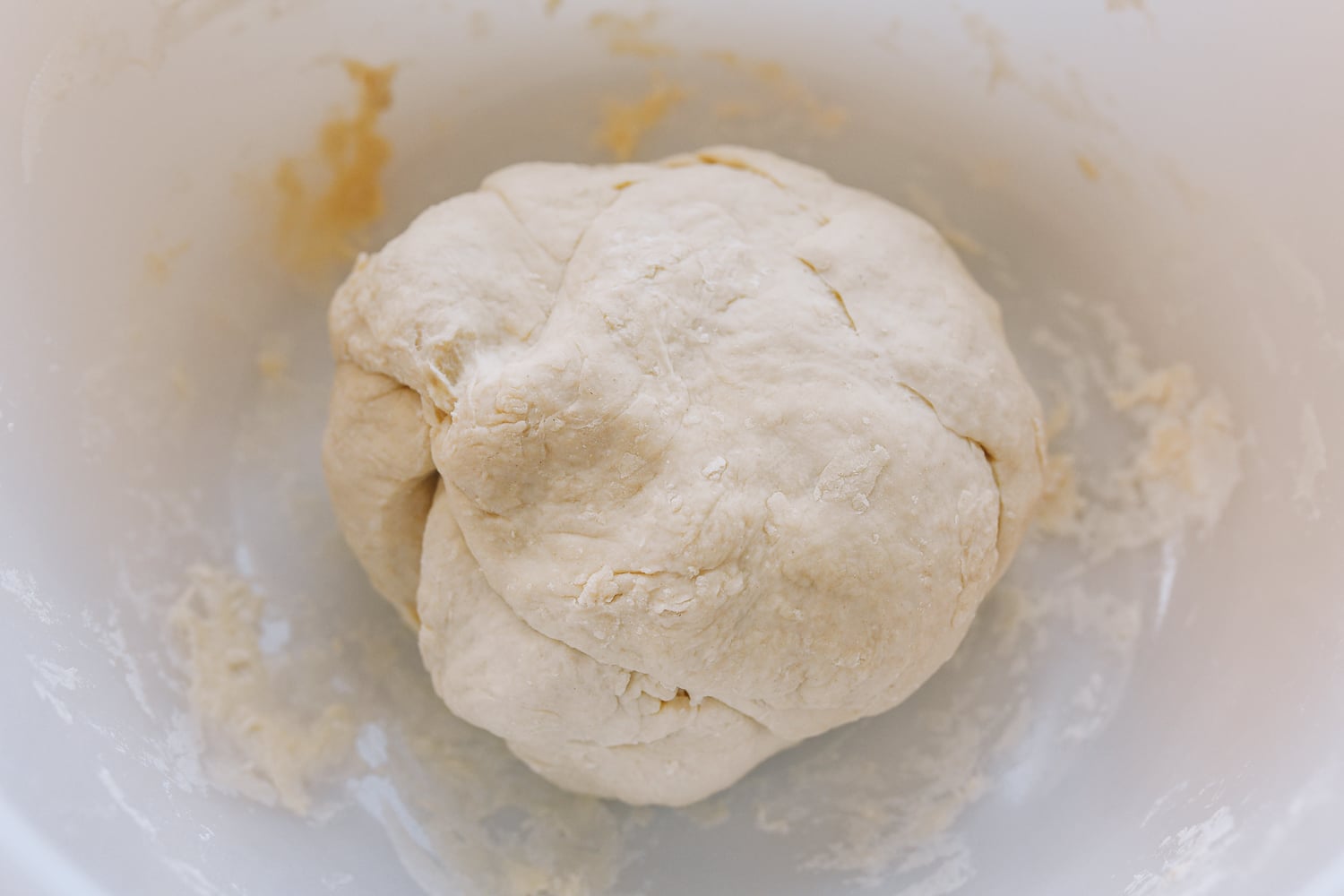 ball of dumpling wrapper dough 